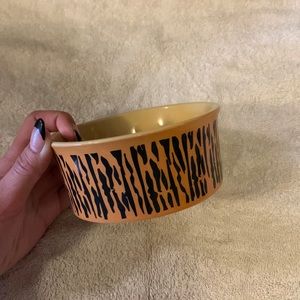 zebra print tiny dish